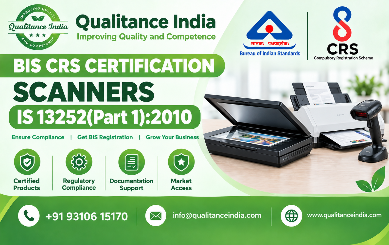 BIS CRS Certification for Scanners | IS 13252 (Part 1):2010 | BIS Registration Consultancy