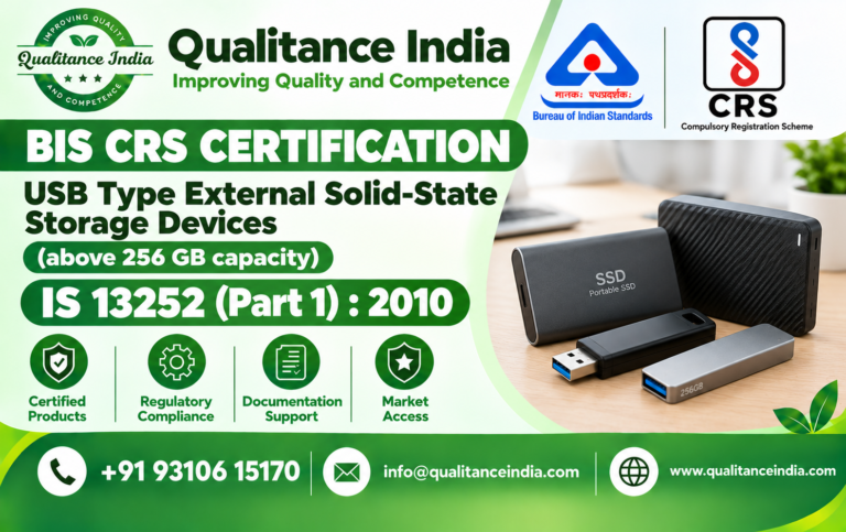 BIS CRS Certification for USB Type External Solid-State Storage Devices Above 256 GB | IS 13252 (Part 1):2010