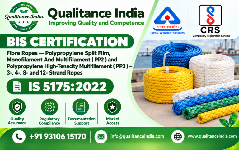 BIS Certification for Polypropylene Fibre Ropes | IS 5175:2022 | 3, 4, 8 & 12 Strand Ropes |