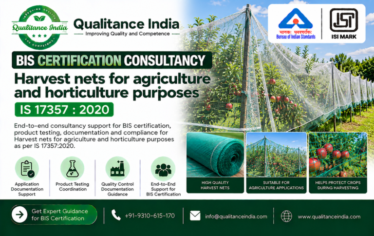 BIS Certification Consultancy for Harvest Nets for Agriculture and Horticulture | IS 17357:2020 – Qualitance India