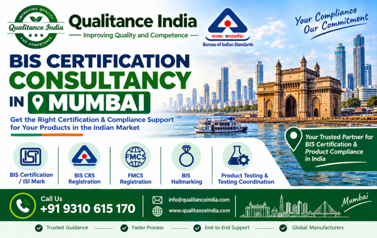 BIS Certification Consultancy in Mumbai | BIS, ISI Mark, FMCS, CRS Registration & Product Compliance