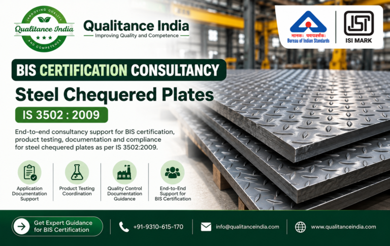 BIS Certification Consultancy for Cold Rolled Steel Strips (Box Strappings) | IS 5872:1990 | Qualitance India