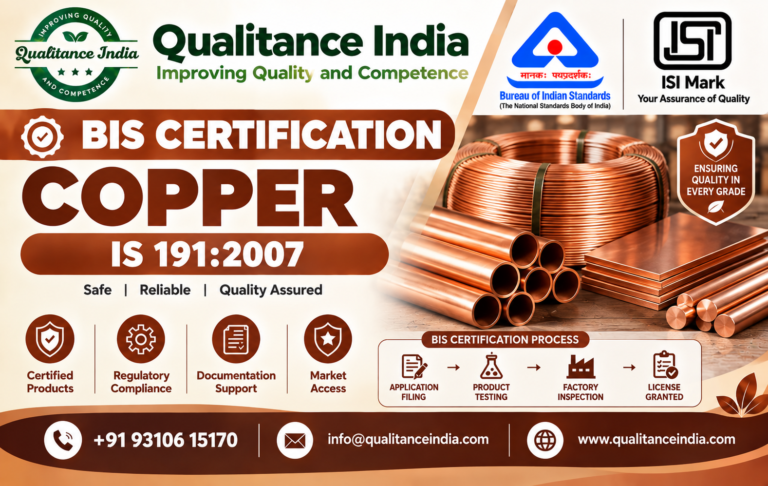 BIS Certification for Copper | IS 191:2007 | ISI Mark
