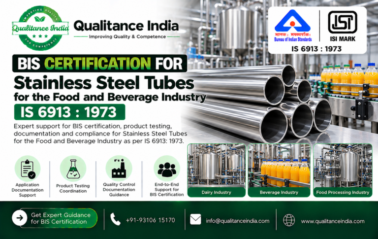 BIS Certification for Stainless Steel Tubes for the Food and Beverage Industry | IS 6913