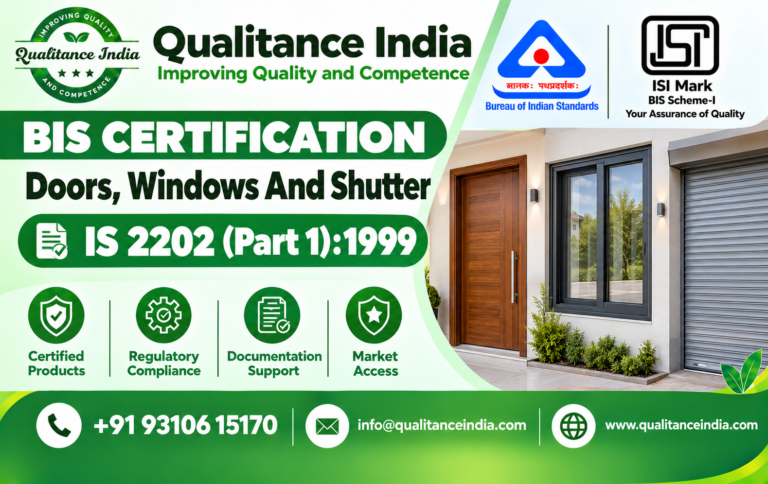 BIS Certification for Doors, Windows & Shutters | IS 2202 (Part 1):1999 | ISI Mark | BIS Consultancy