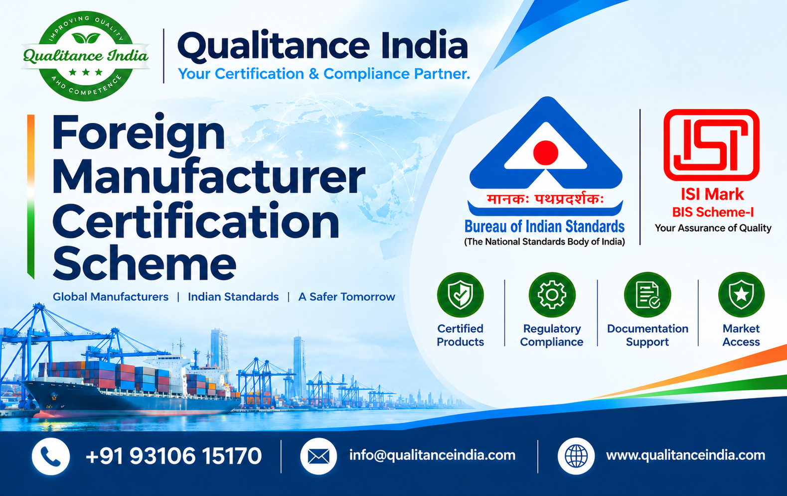 Foreign Manufacturers Certification Scheme (FMCS) | BIS Certification for Foreign Manufacturers