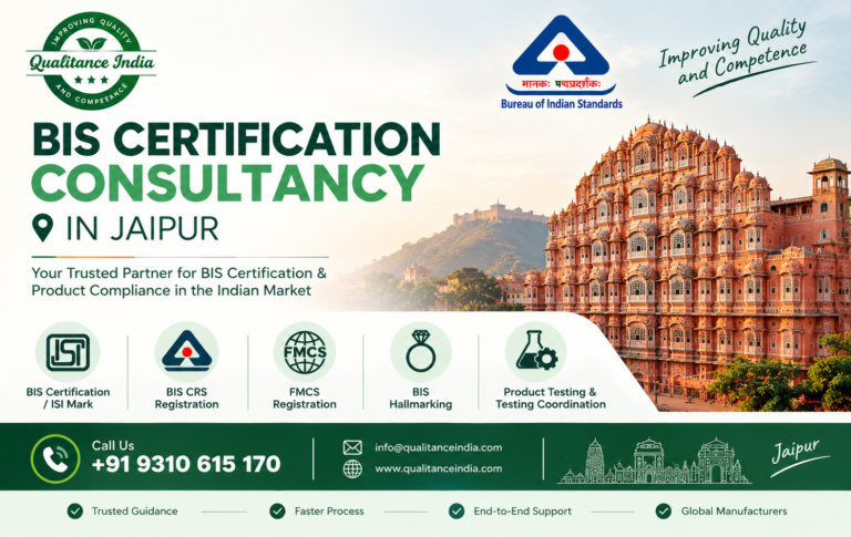 BIS Certification Consultancy in Jaipur | BIS, ISI Mark, FMCS, CRS Registration & Product Compliance