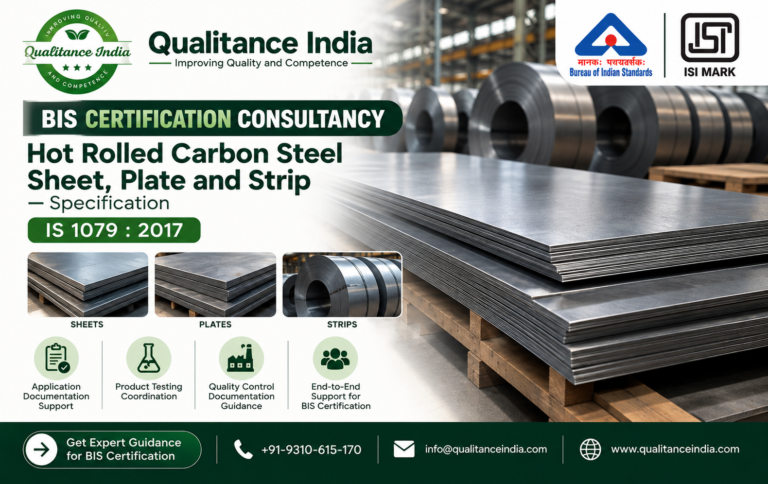 BIS Certification Consultancy for Hot Rolled Carbon Steel Sheets, Plates and Strips | IS 1079:2017 | Qualitance India