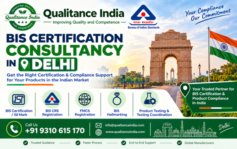 BIS Certification Consultancy in Delhi | BIS, ISI Mark, FMCS, CRS Registration & Product Compliance