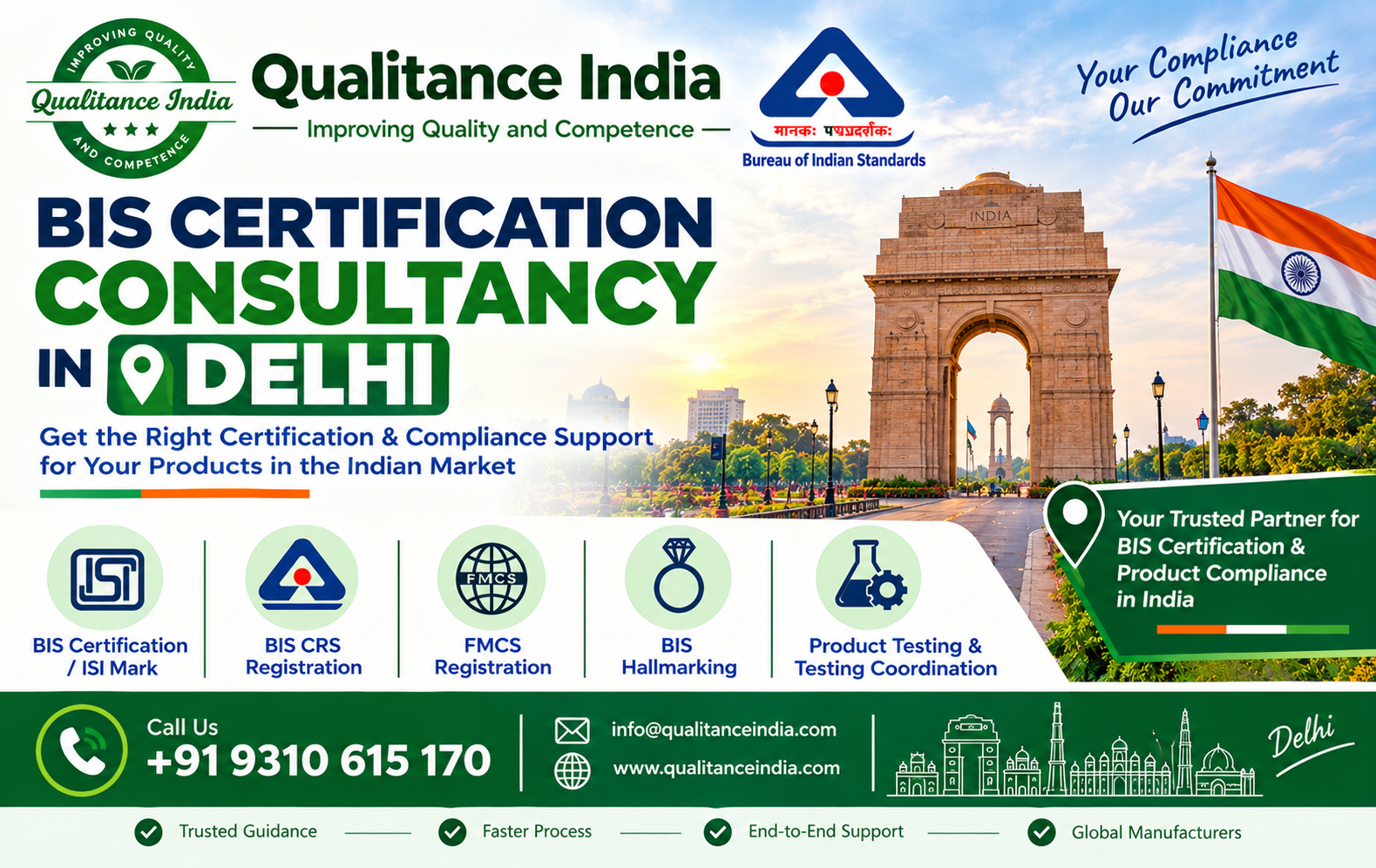 BIS Certification Consultancy in Delhi | BIS, ISI Mark, FMCS, CRS Registration & Product Compliance