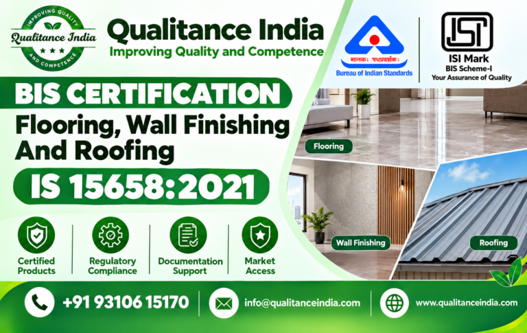 BIS Certification for Flooring, Wall Finishing & Roofing | IS 15658:2021 | BIS Consultancy