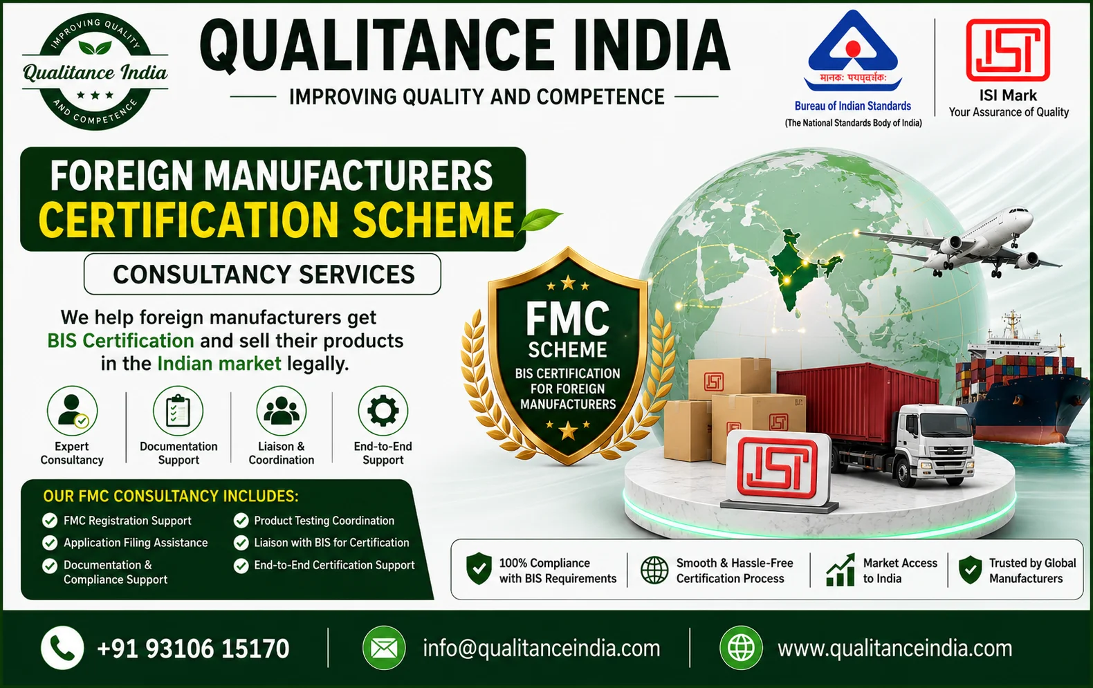 FMCS Certification for Foreign Manufacturers | BIS Certification in India