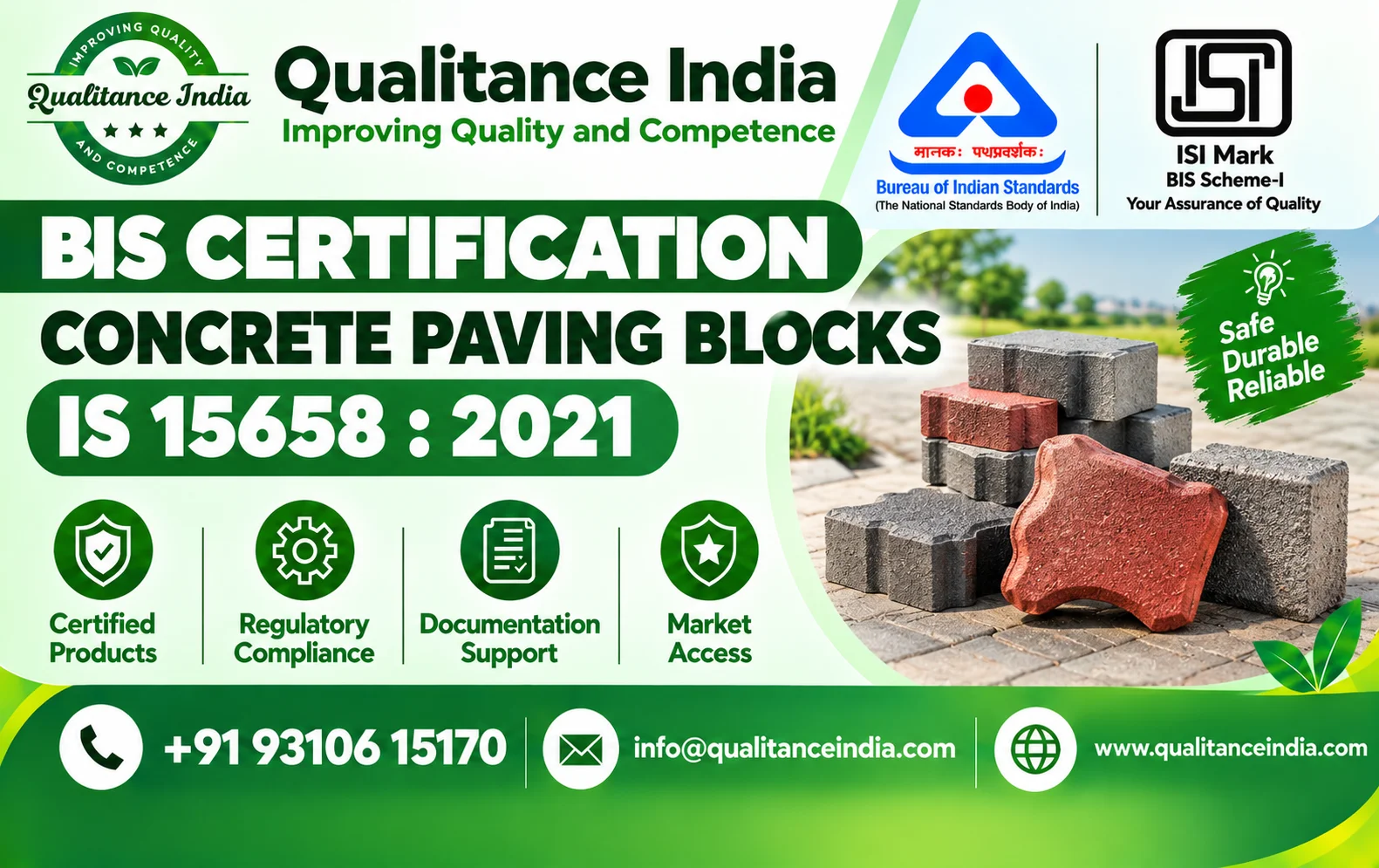 BIS Certification Consultancy for Concrete Paving Blocks | IS 15658:2021