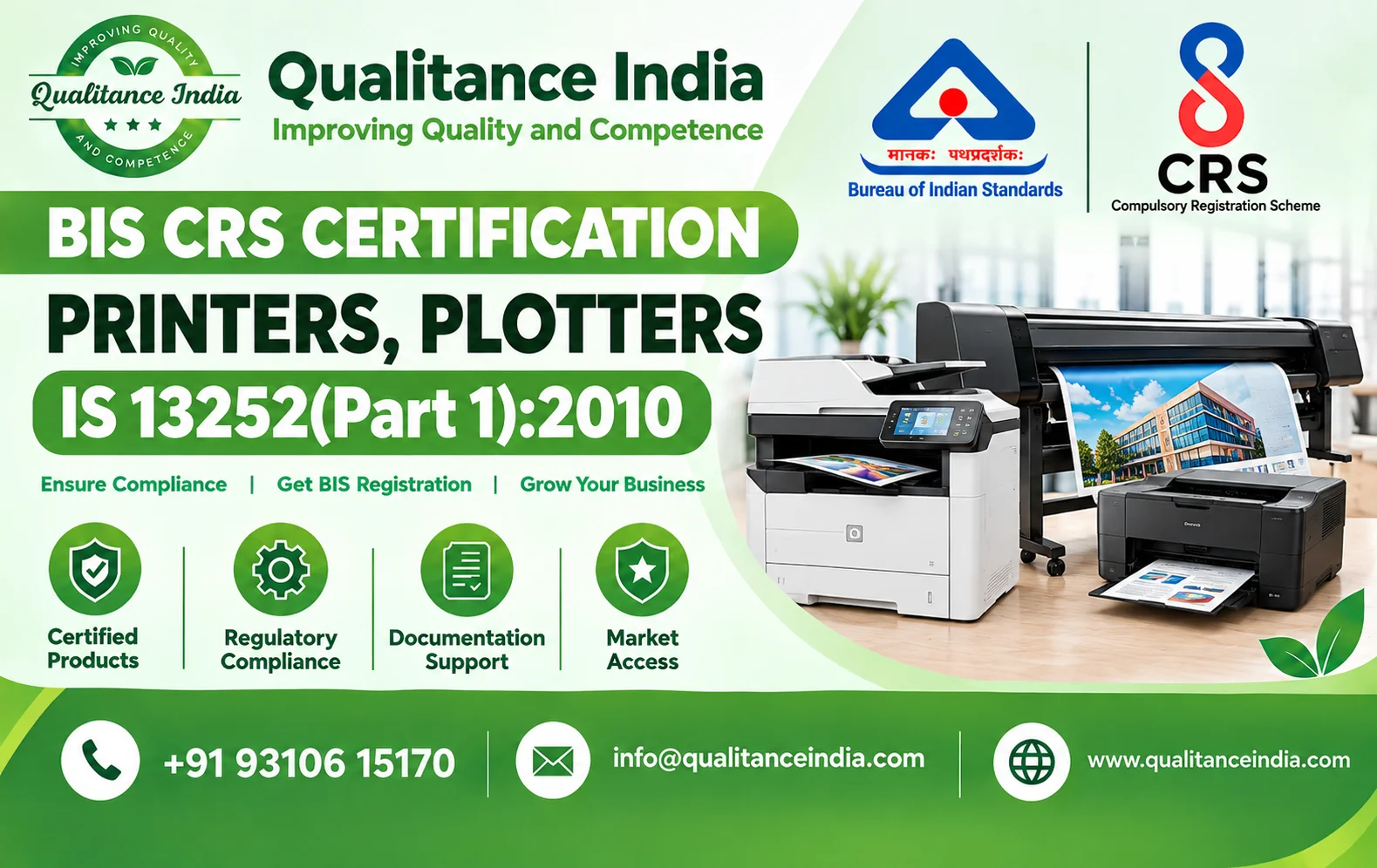 BIS CRS Certification for Printers & Plotters | IS 13252 (Part 1):2010 | BIS Consultancy