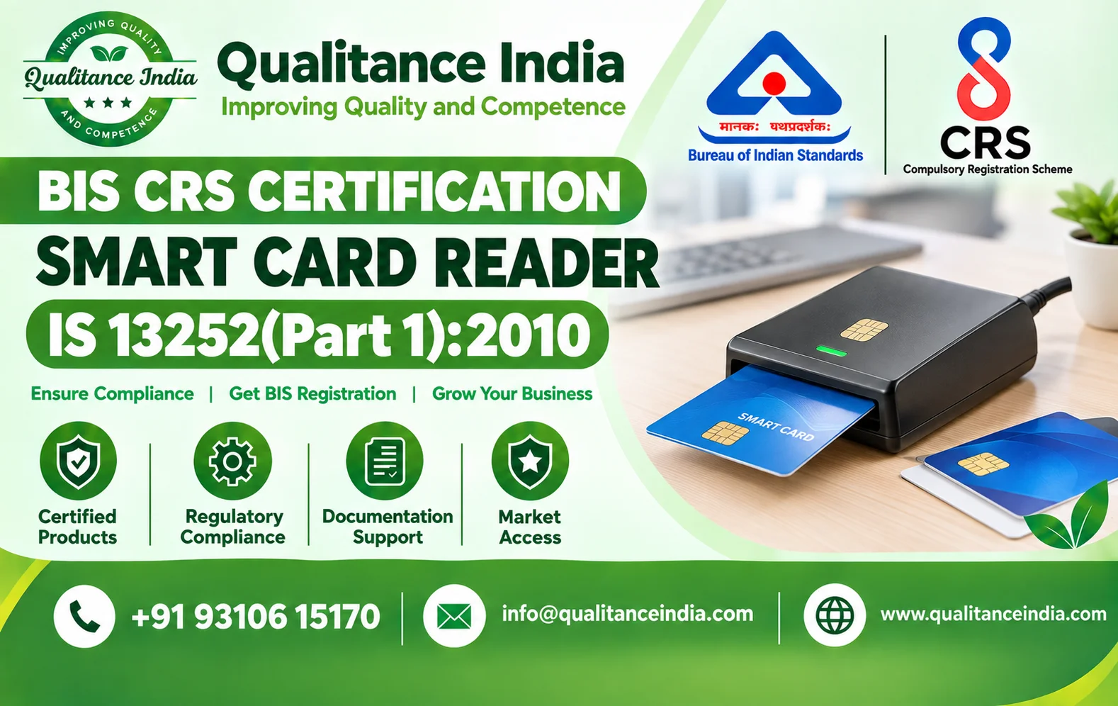 BIS CRS Certification for Smart Card Reader | IS 13252 (Part 1):2010