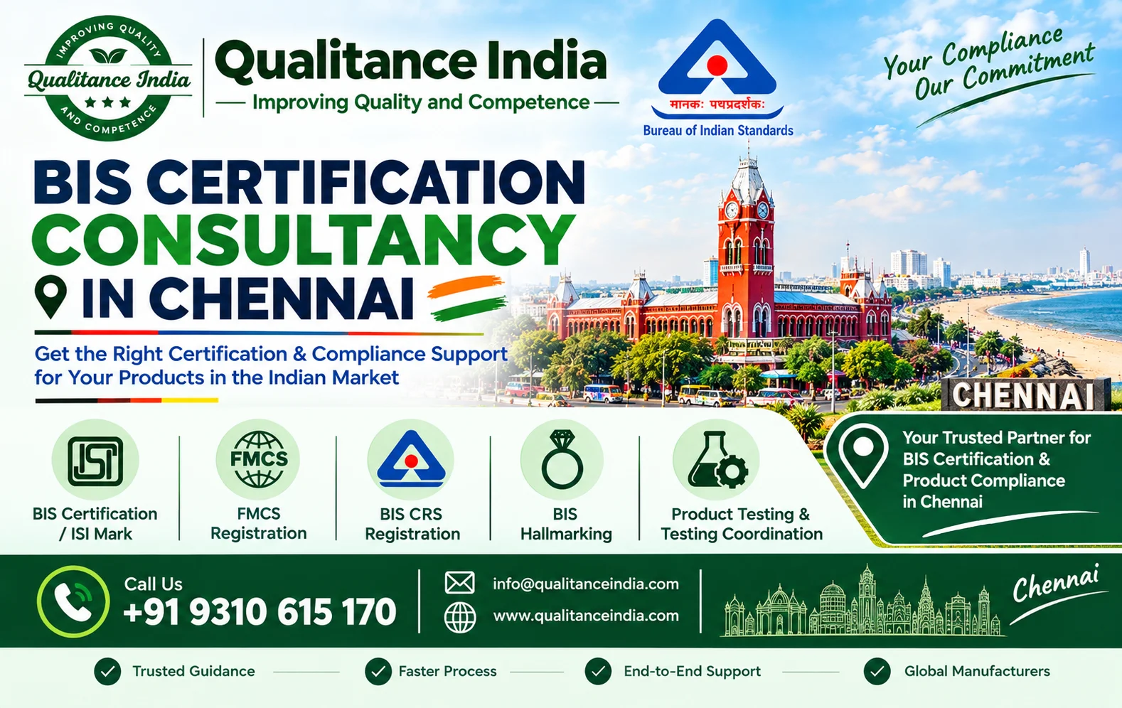 BIS Certification Consultancy in Chennai | ISI Mark, FMCS, BIS CRS & Product Compliance